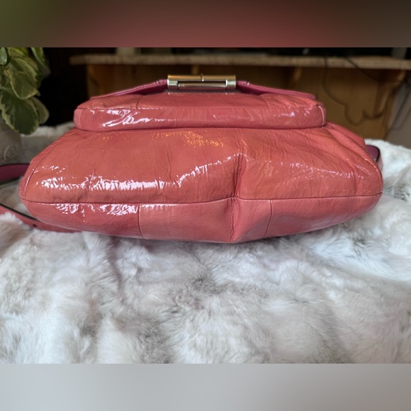 COACH 19299 KRISTIN PATENT LEATHER ROSE HOBO/CROSSBODY/SHOULDER BAG - Picture 10 of 13